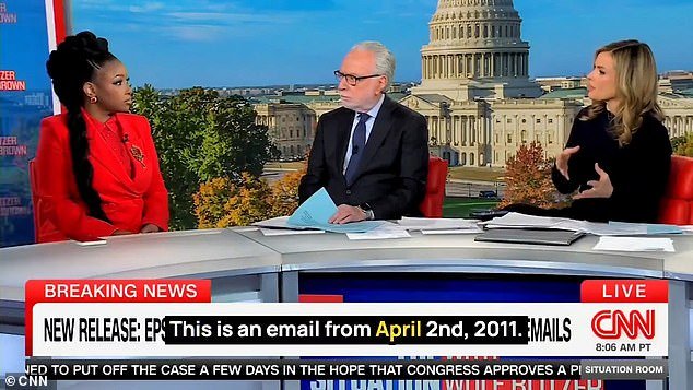 Vergonzoso momento en el que Jasmine Crockett fue estudiada por CNN después de su difamación entre Epstein y Trump