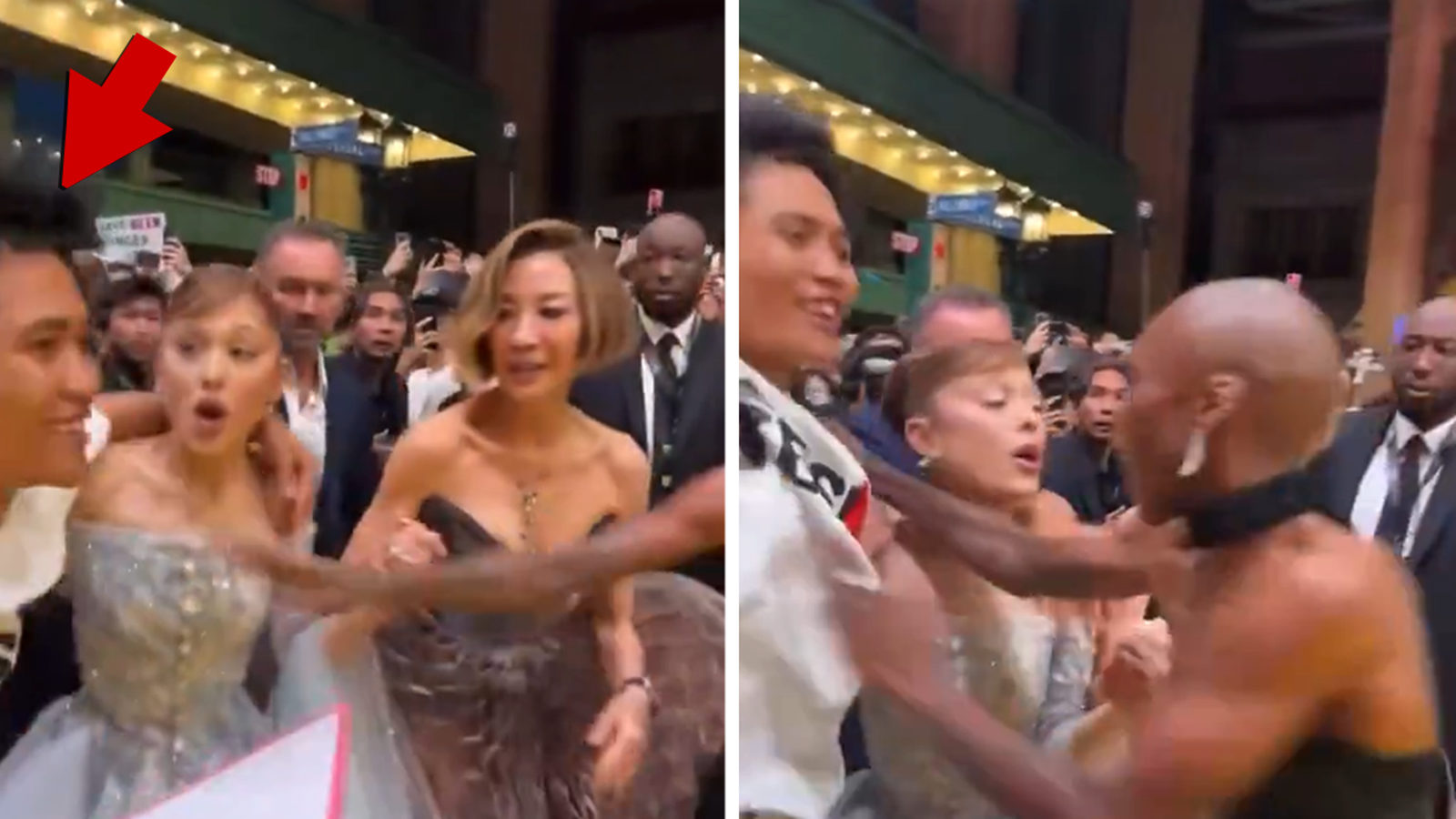 Cynthia Erivo salta para salvar a Ariana Grande de Wild Fan en el estreno de ‘Wicked’