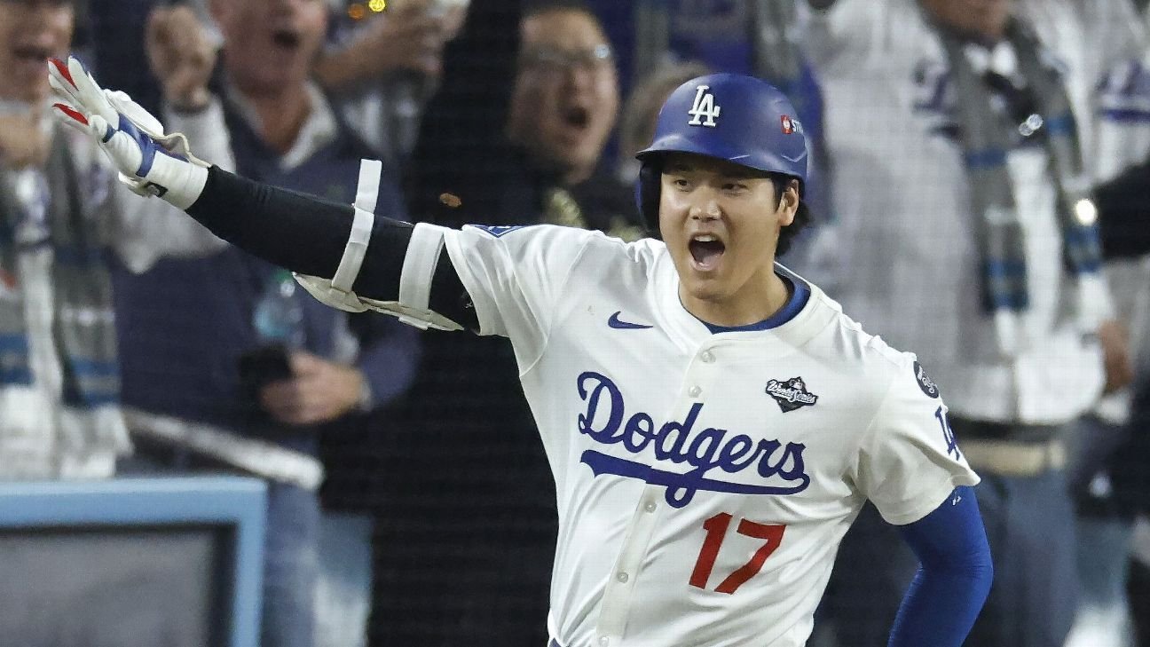 Ohtani de los Dodgers fue el ganador unánime del cuarto MVP en cinco años