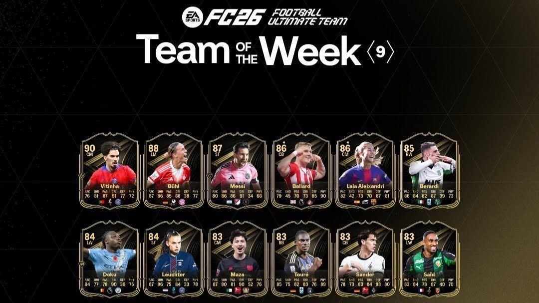 Lionel Messi nombrado Equipo de la Semana de EA FC 26