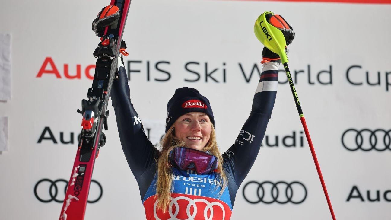 Mikaela Shiffrin domina el slalom de la Copa del Mundo con 102 victorias en su carrera