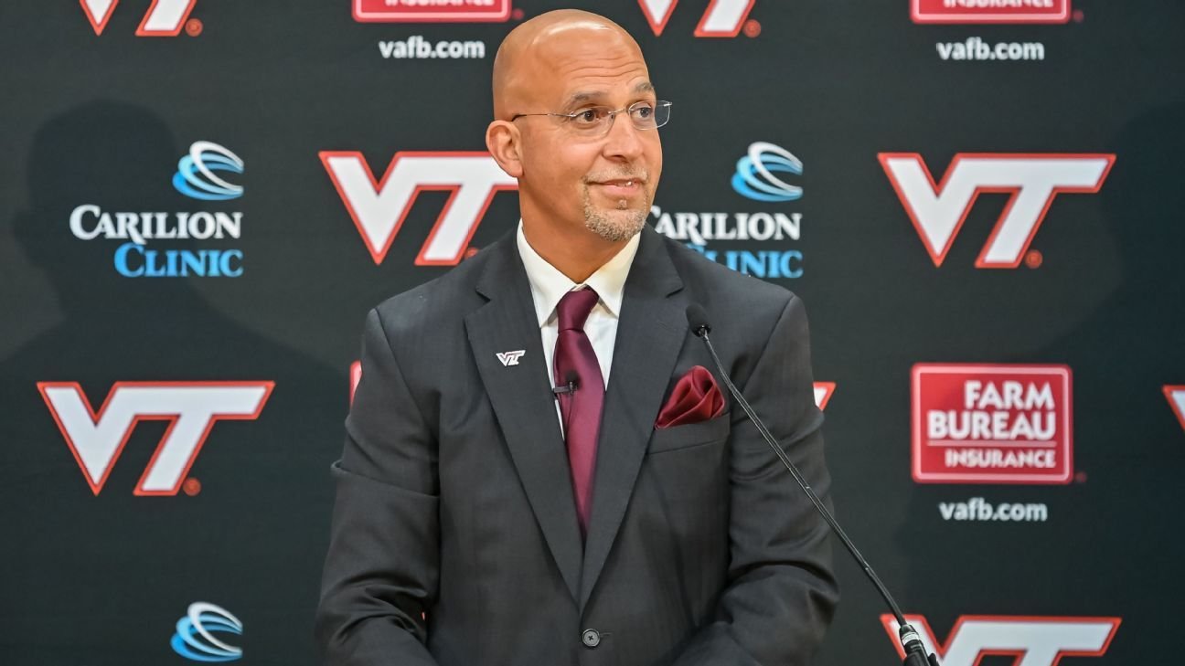 James Franklin consigue un contrato de 5 años y más de 41,75 millones de dólares en Virginia Tech