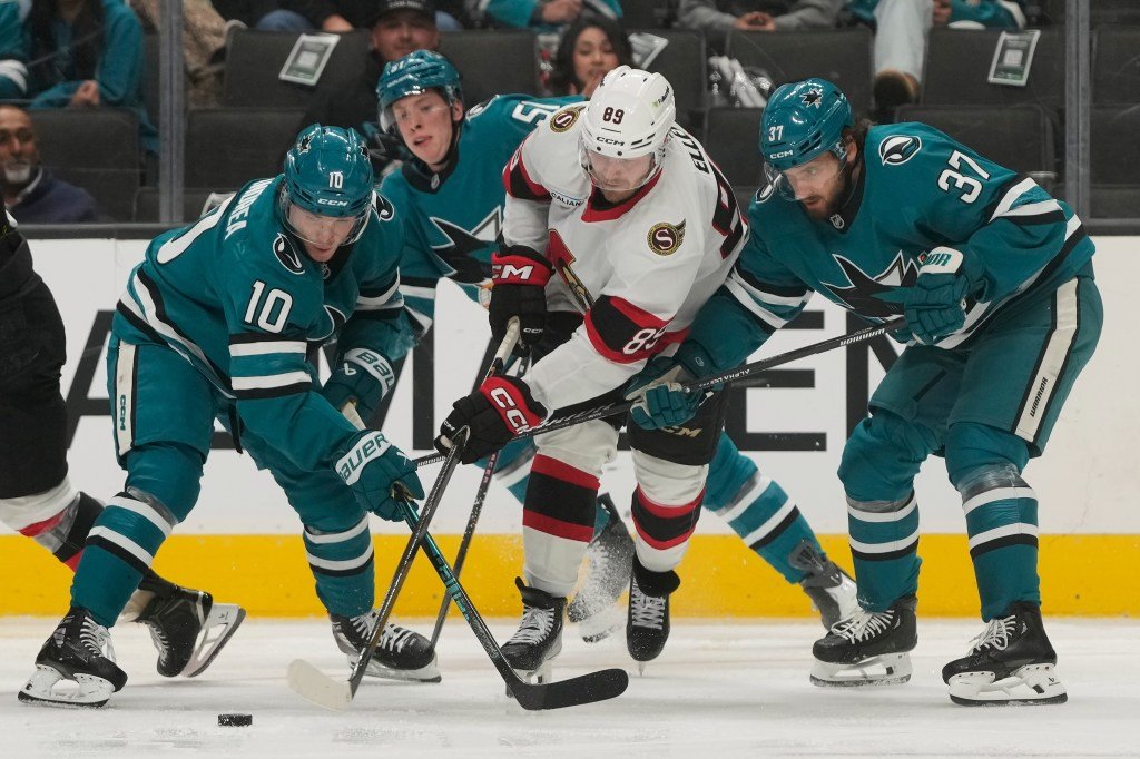 Los San Jose Sharks perdieron ante Tim Stutzl, los Senadores de Ottawa en el Centro SAP