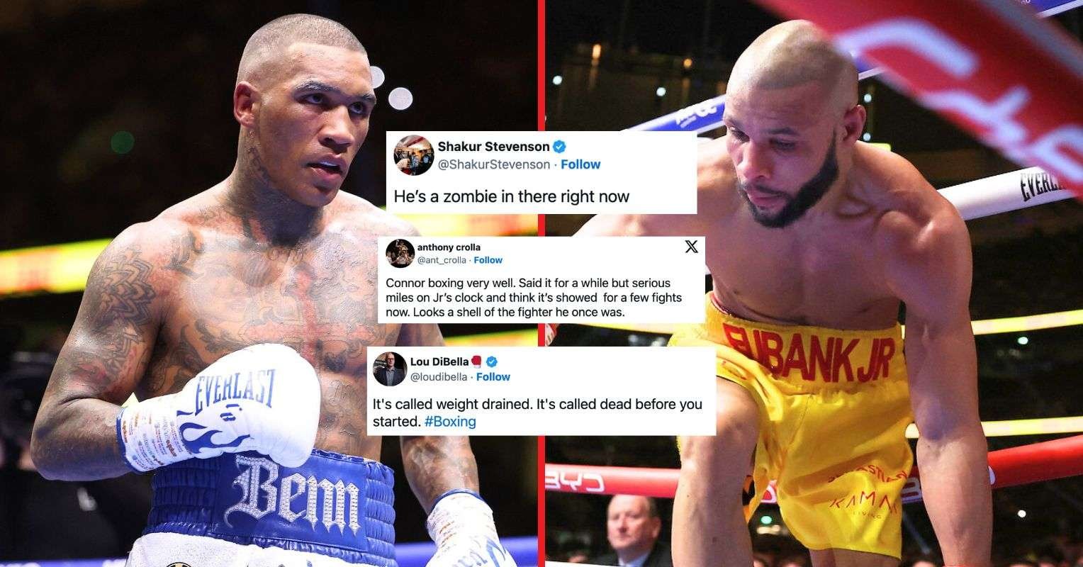 El mundo del boxeo reaccionó ante la eliminación de Conor Benn y el dominio de Chris Eubank Jr.