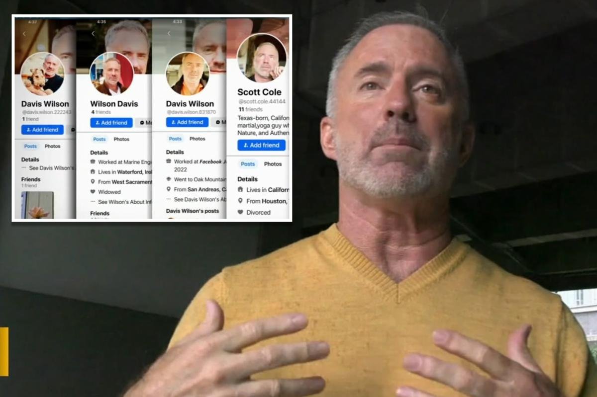 Foto de un instructor de fitness de California utilizada por pescadores de gatos durante 15 años