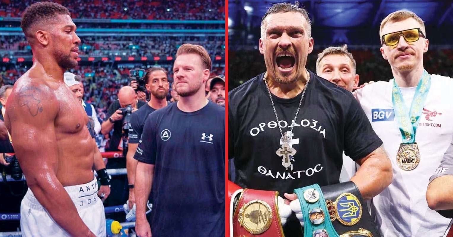 Anthony Joshua comparte la honesta reacción de Ben Davison ante su decisión de entrenar con el equipo de Usyk