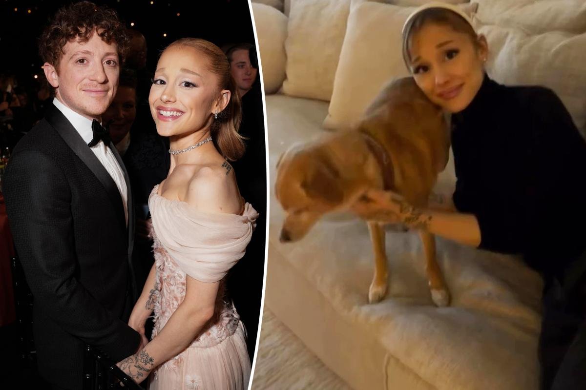 Ethan Slater compartió una foto de Ariana Grande disfrutando de sus vacaciones