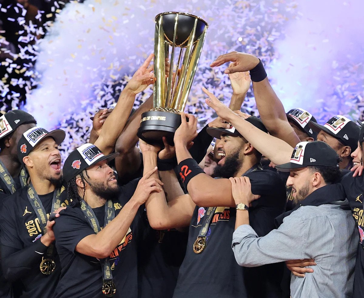 Según los informes, los Knicks no levantarán el cartel de la Copa NBA 2025 hasta las vigas del MSG