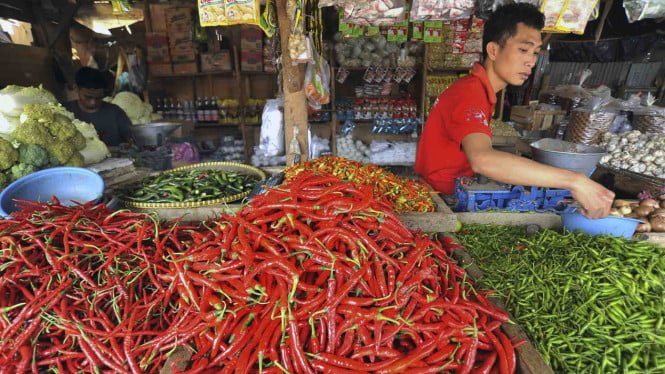 Los precios del chile aumentaron nuevamente a 70.950 IDR por kg, consulte la lista de otros artículos