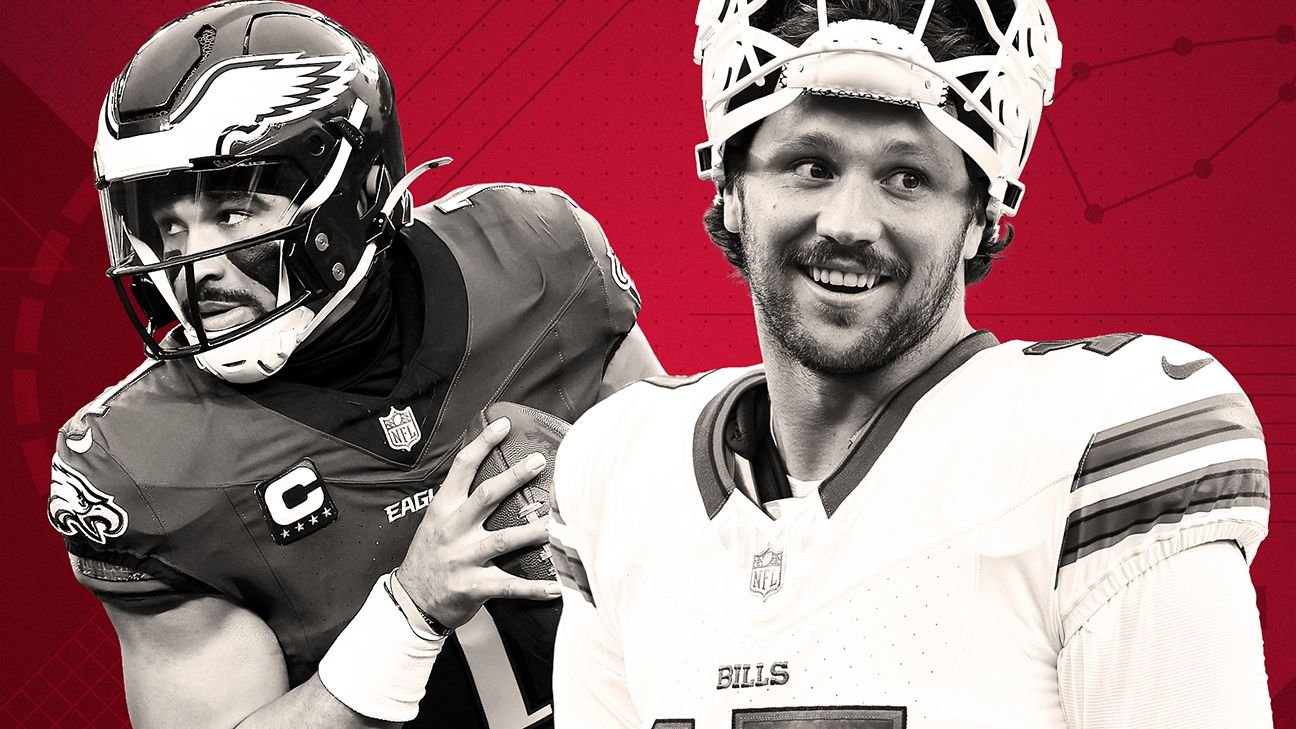 ¿Podrán Jalen Hurts o Josh Allen romper el récord de touchdown por tierra de su carrera?