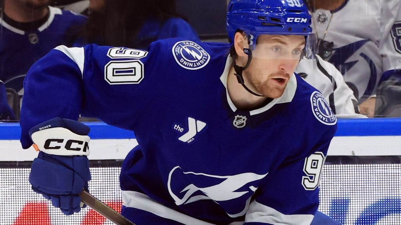 JJ Moser ha firmado un contrato de ocho años con los Tampa Bay Lightning