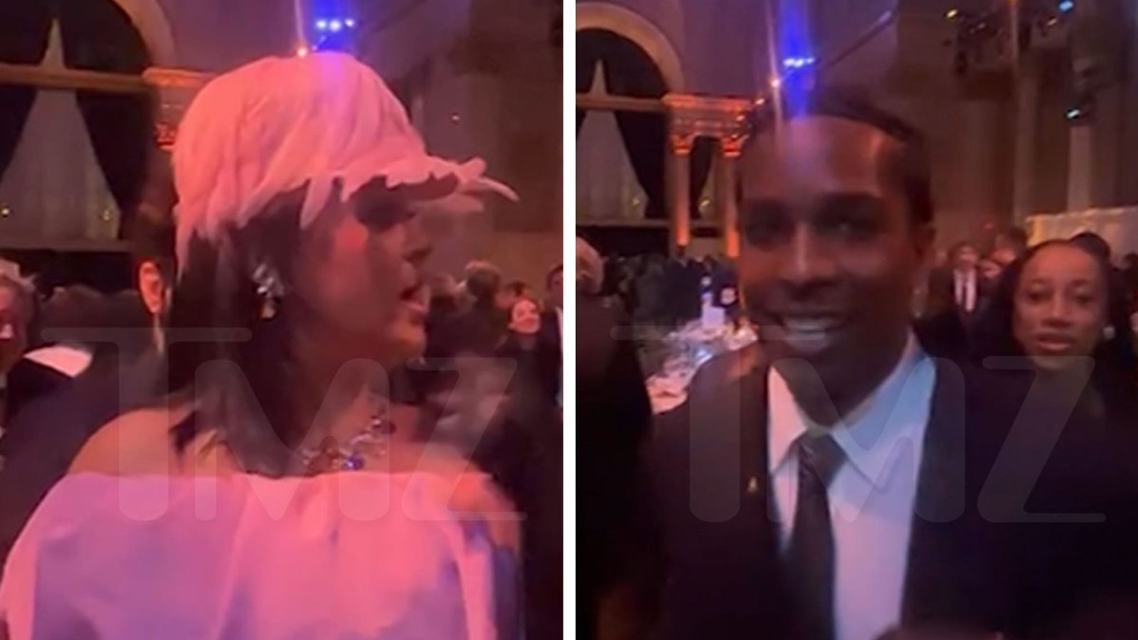Rihanna le grita a A$AP Rocky mientras sale de los Gotham Awards en el video