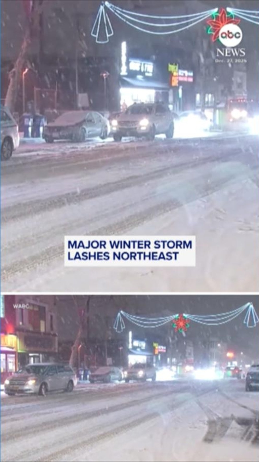 MIRAR: Una gran tormenta invernal se dirige al noreste