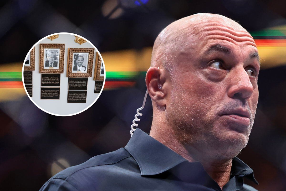 Joe Rogan critica la «loca» placa de Trump en la Casa Blanca