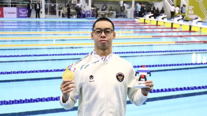 El nadador indonesio Jason Donovan Yusuf gana 2 medallas de oro en los SEA Games 2025