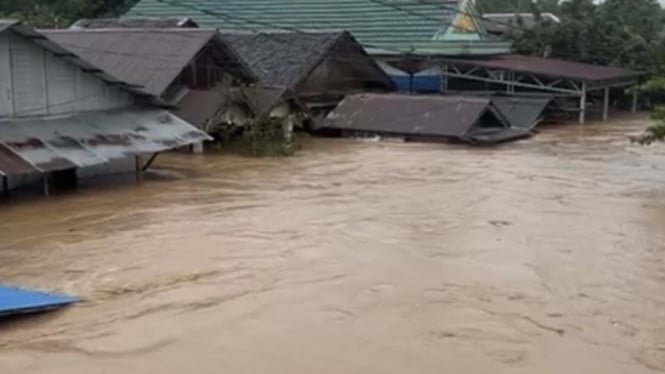 Kalimantan del Sur Balangan afectado por las peores inundaciones, la policía revela la situación actual en el lugar