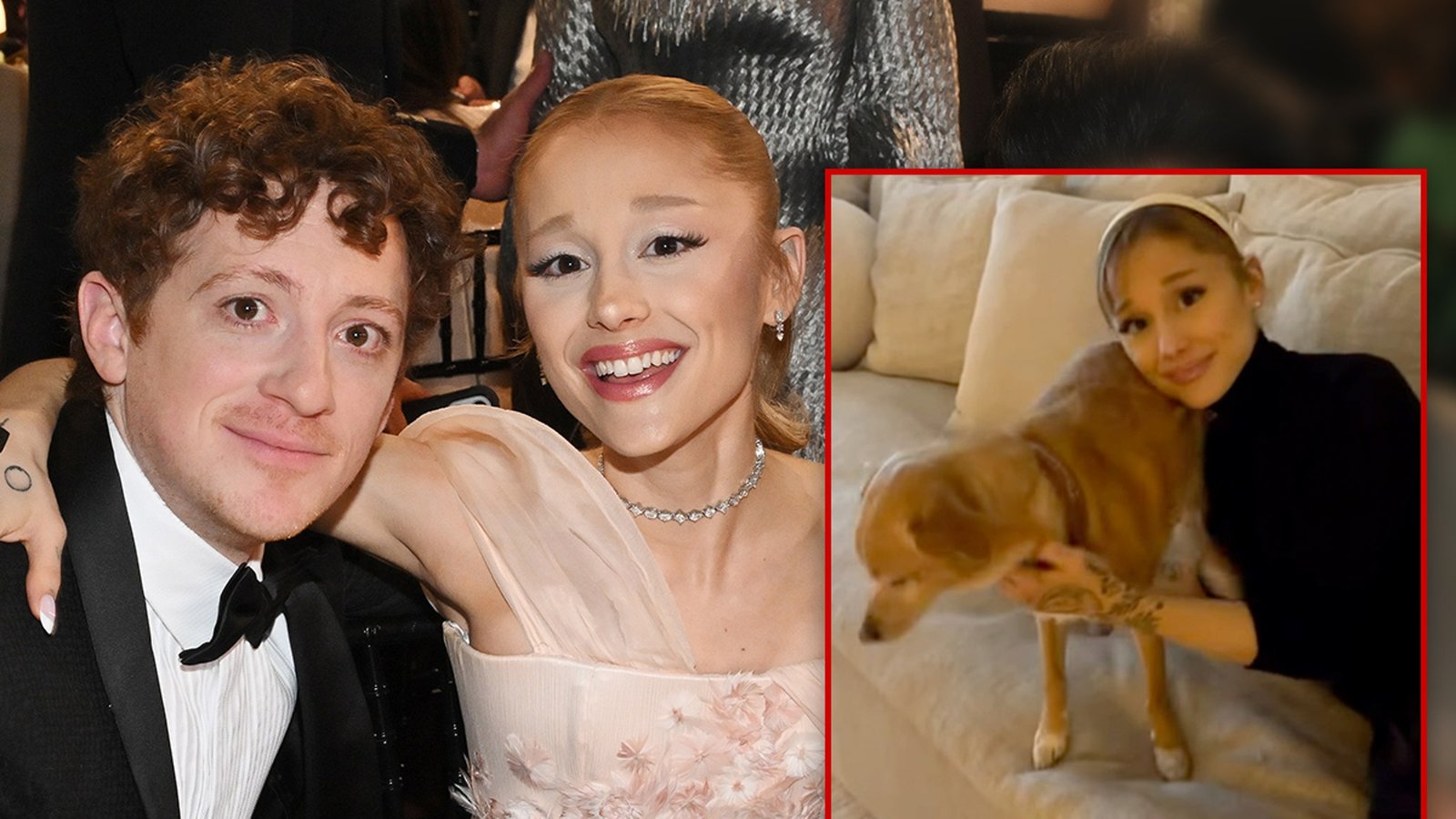 Ethan Slater celebró las fiestas navideñas con Ariana Grande