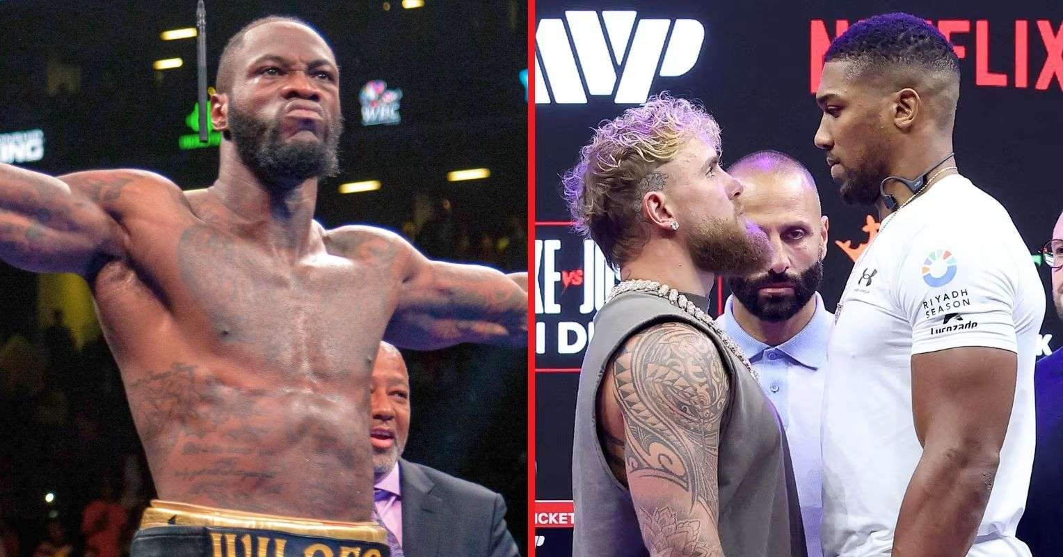 Deontay Wilder adopta una postura controvertida sobre la pelea entre Anthony Joshua y Jake Paul