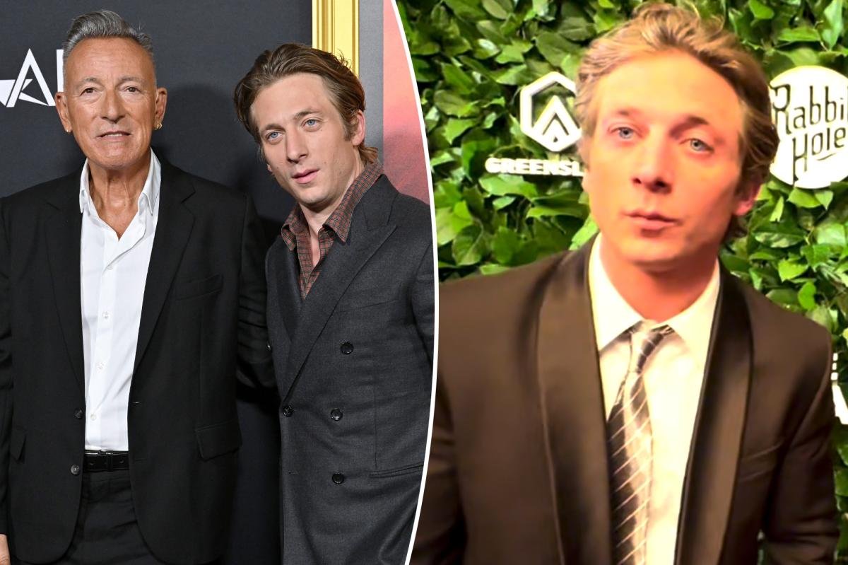 Jeremy Allen White revela que Bruce Springsteen le envió mensajes de texto «casi todas las noches» mientras filmaba la película biográfica