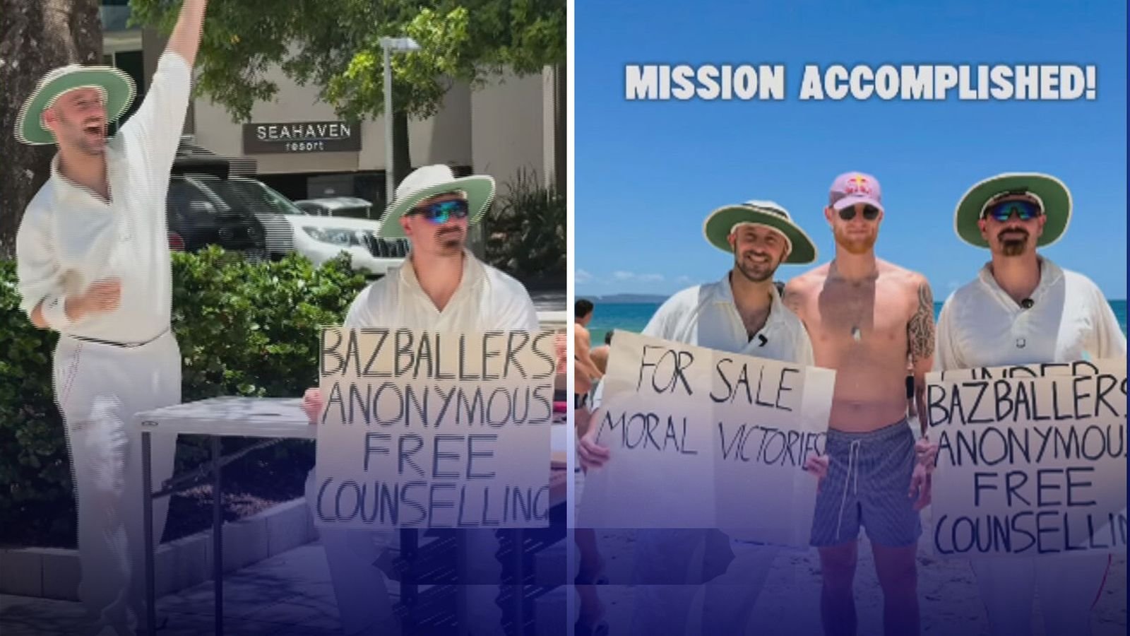 ¡La pesadilla de las cenizas continúa mientras la estación de radio australiana trollea a Inglaterra en la playa!