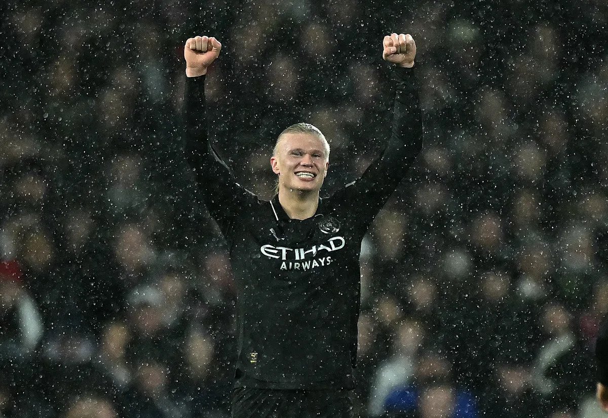 Erling Haaland estableció un récord en la Premier League con su gol número 100 en 111 partidos con el Manchester City.