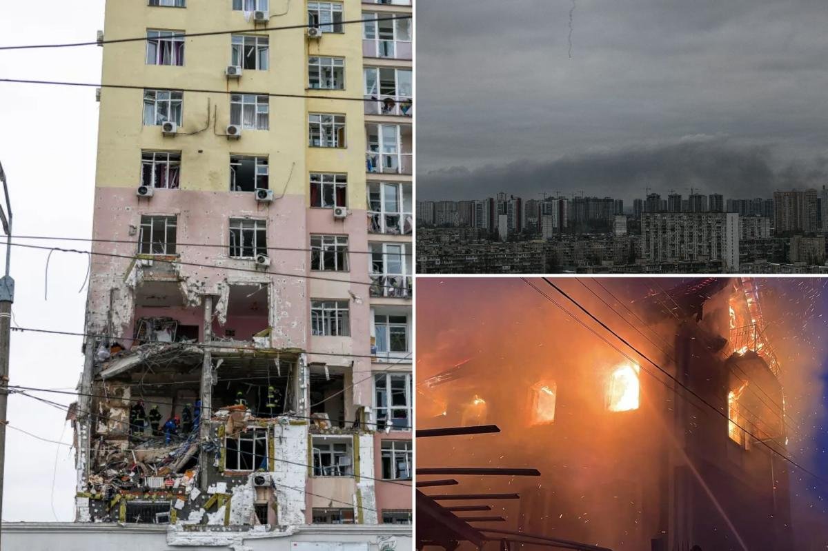 Ataque ruso con drones y misiles en Ucrania antes de la reunión de Zelensky con Trump