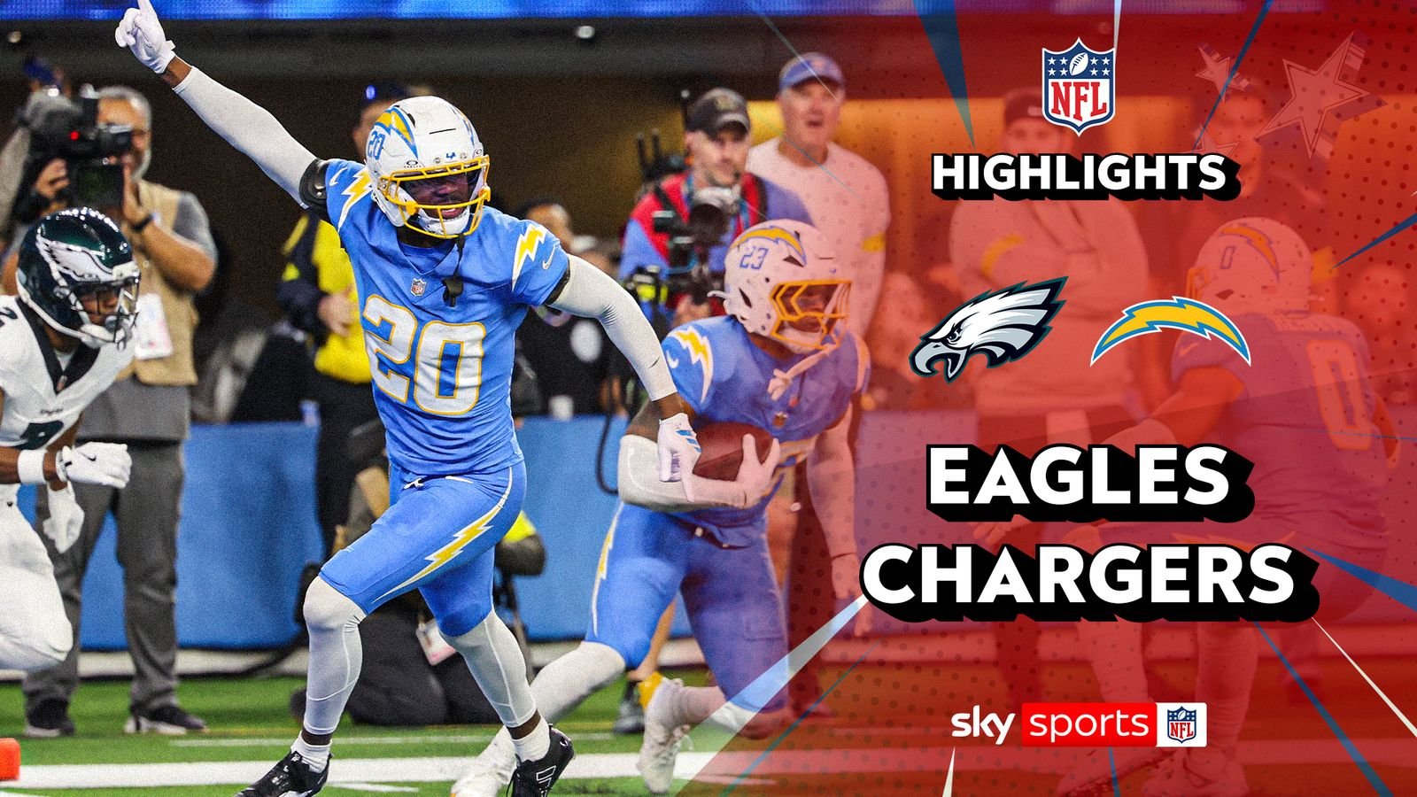 Lo más destacado: ¡Los Chargers vencieron a los Eagles con una intercepción en tiempo extra!