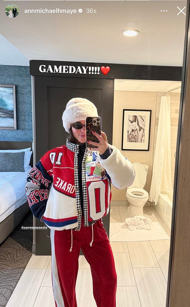 La esposa de Drake, Ann Michaels, continúa su ascenso al estrellato mientras los fanáticos aclaman el «mejor ajuste de todos los tiempos» para el Juego de Campeonato de la AFC