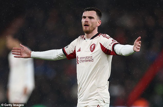 Liverpool cancela la transferencia de Andy Robertson al Tottenham: los Rojos envían un mensaje a los Spurs en medio de temores sobre las opciones en defensa