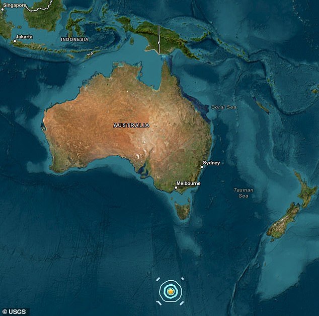 Un terremoto de magnitud 5,7 sacudió la costa de Australia