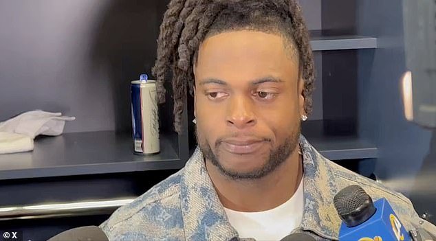 La angustiada estrella de los Rams, Davante Adams, lucha contra las lágrimas después de perderse el ‘legendario’ Super Bowl por quinta vez