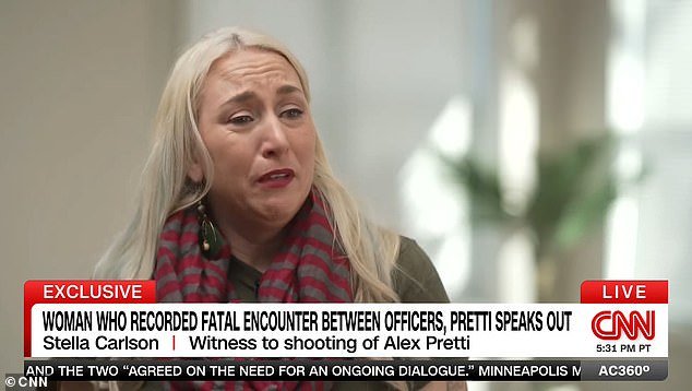 Mujer con chaqueta rosa que filmó el tiroteo mortal de Alex Pretty en Minneapolis dice que los federales no se acercaron