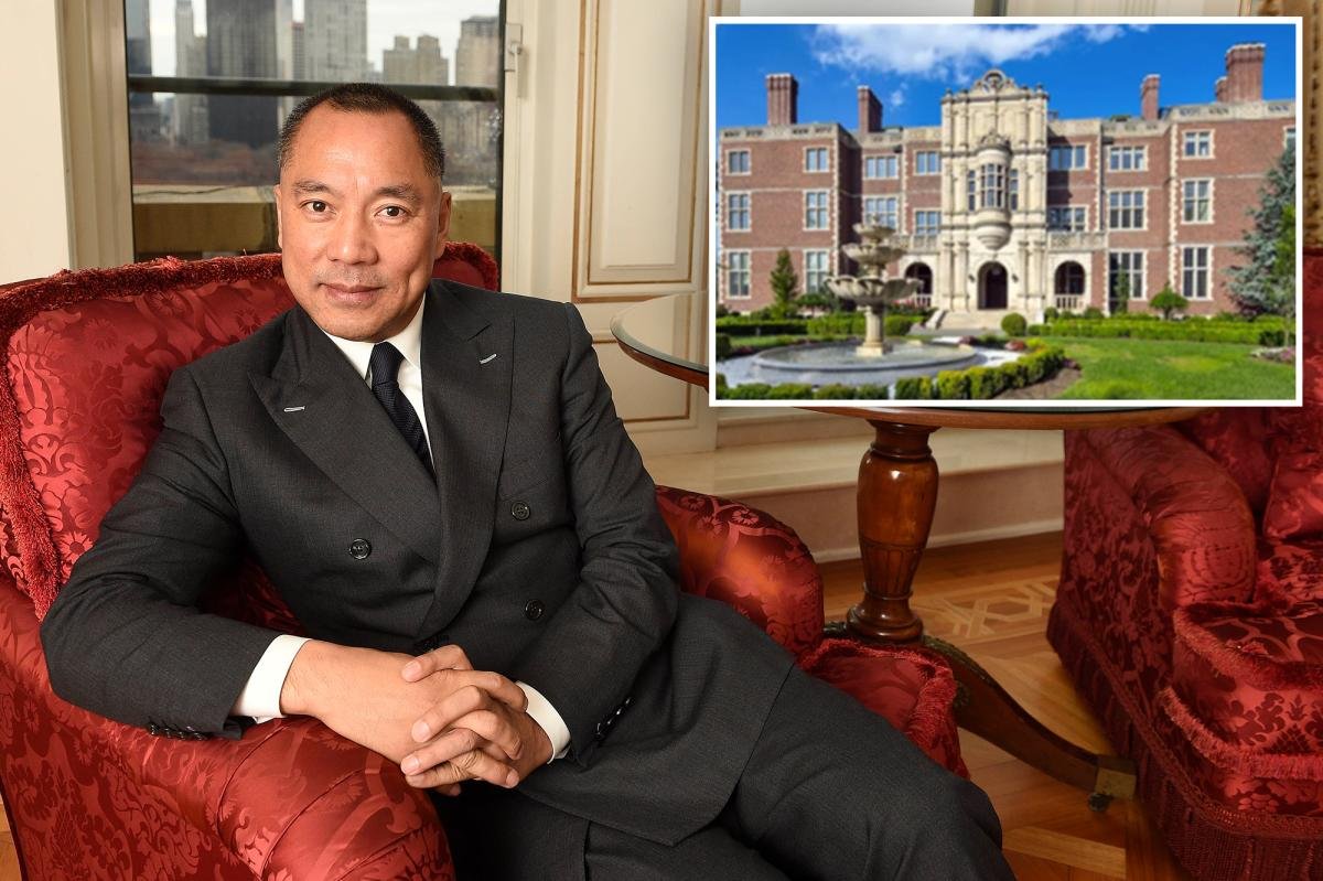 Miles Guo acaba de bajar el precio de su mansión de Nueva Jersey en 14 millones de dólares