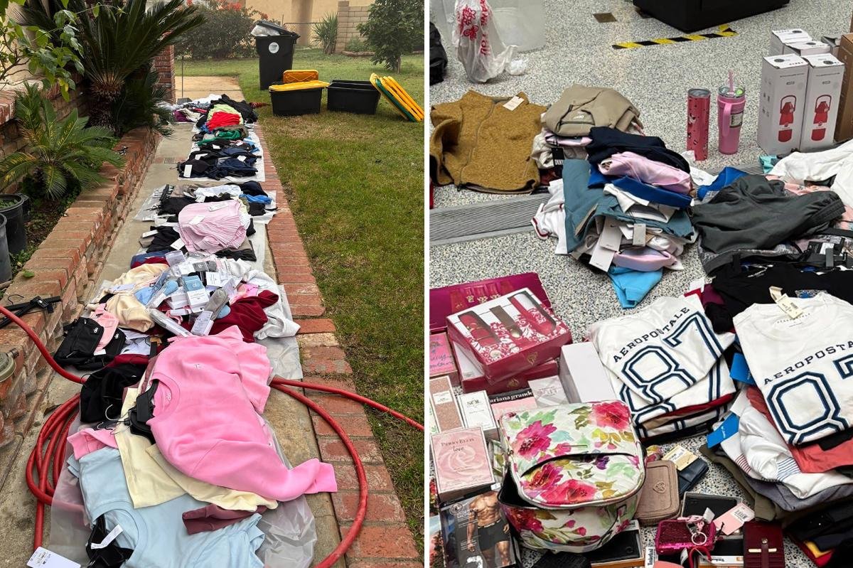 100.000 dólares en bienes robados, incluido Lululemon, recuperados en una operación masiva de robo minorista