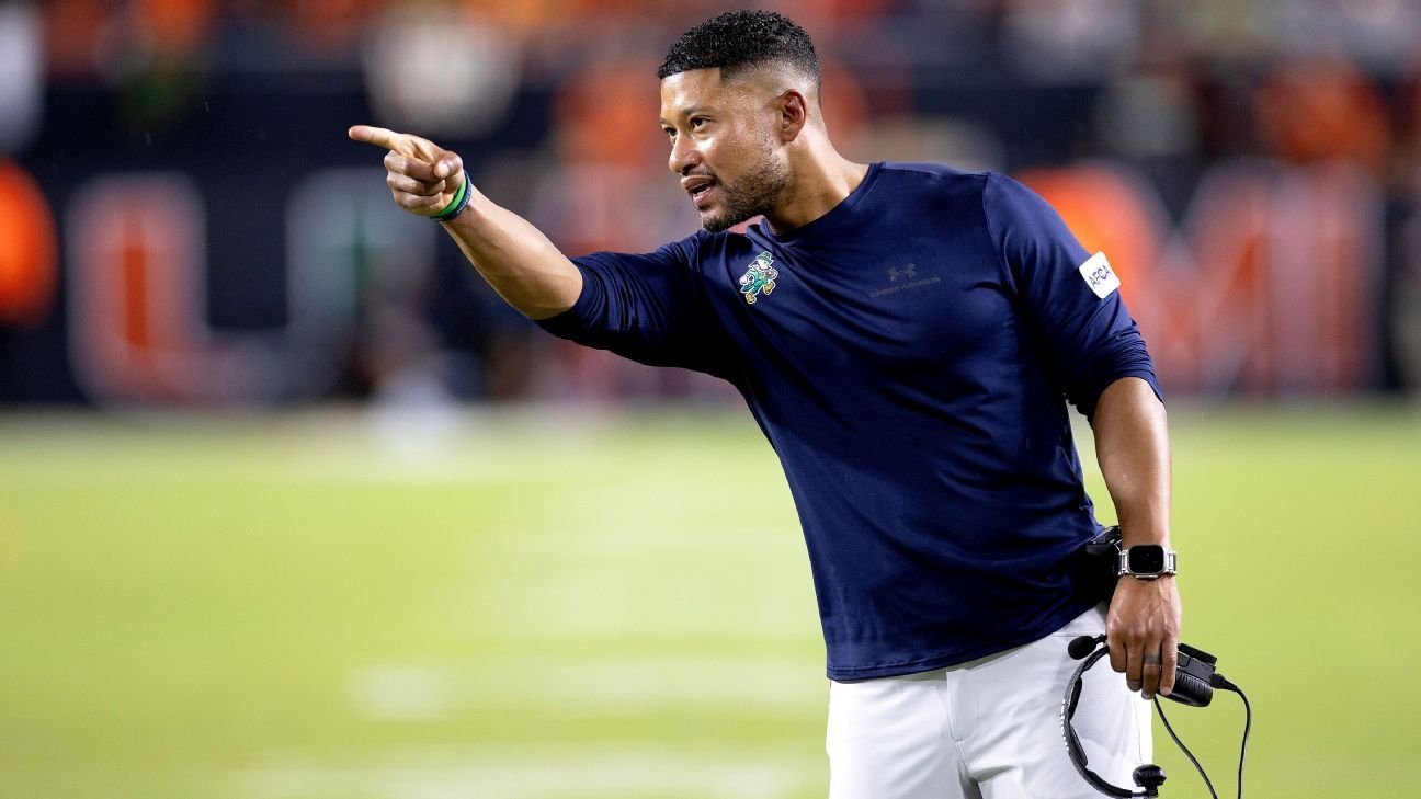 Fuentes: Marcus Freeman se quedará en Notre Dame a pesar del interés de la NFL