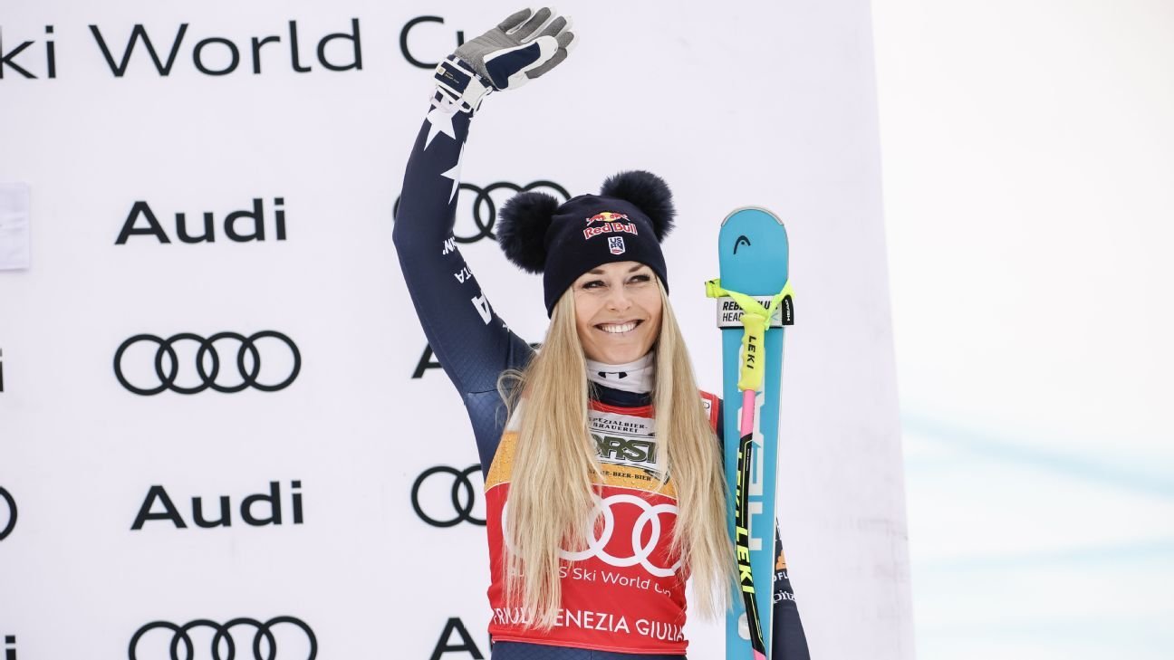 Lindsey Vonn se encuentra entre los 232 atletas del plantel olímpico de EE. UU.