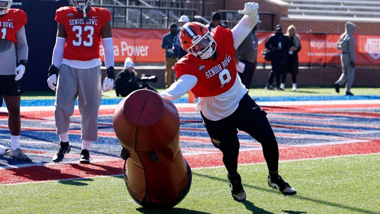 Prácticas del Senior Bowl para el Draft de la NFL 2026: mejores mariscales de campo y prospectos