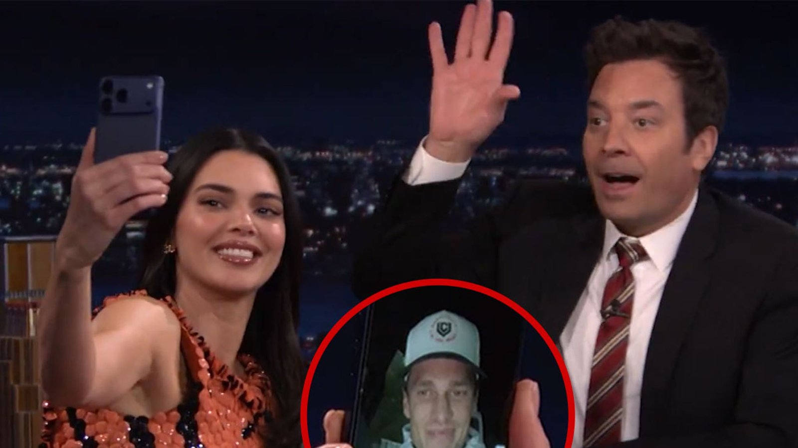 Kendall Jenner llama a Tom Brady mientras está en ‘Jimmy Fallon’ para hablar sobre el Super Bowl