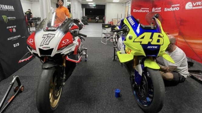 La historia detrás de la moto de repuesto de Valentino Rossi en Mandalica