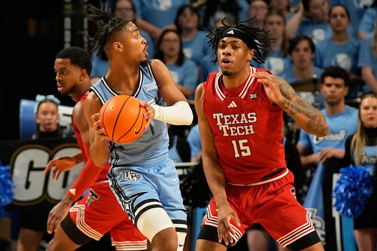 UCF anotó 21 puntos de segunda oportunidad contra la victoria número 11 sobre Texas Tech, registrando su segunda victoria entre los 25 primeros de la temporada.