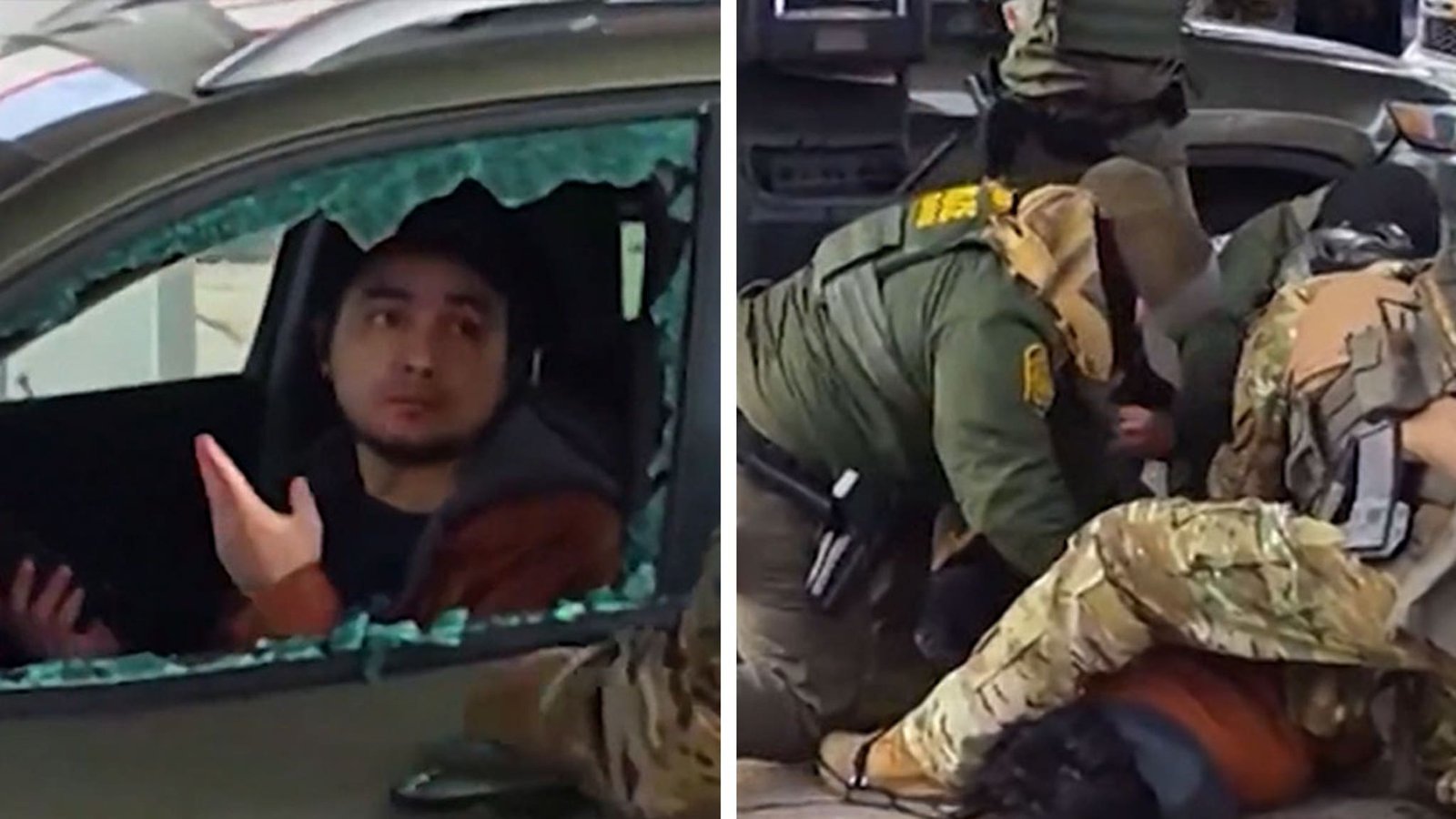 Agentes de CBP en video detienen violentamente a los hombres en una gasolinera de Minneapolis