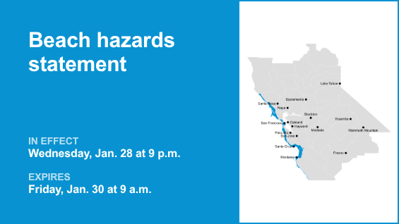 Declaración de peligro de playa para la costa del Área de la Bahía de miércoles a viernes: es posible que se produzcan olas – The Mercury News