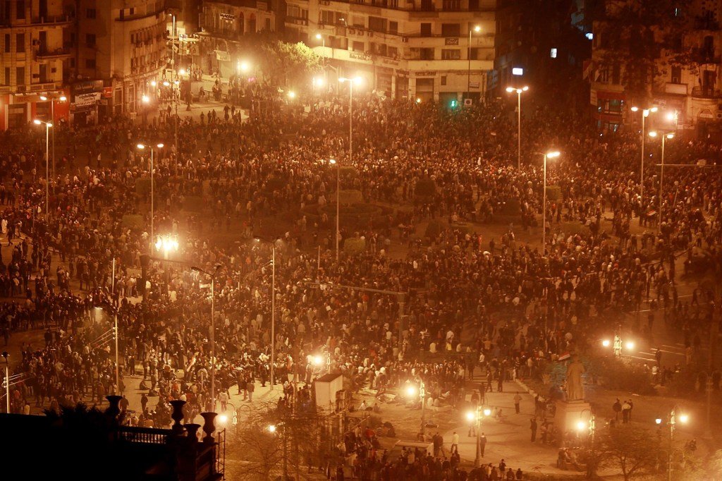 El 28 de enero, los opositores al régimen de Mubarak ocuparon El Cairo.