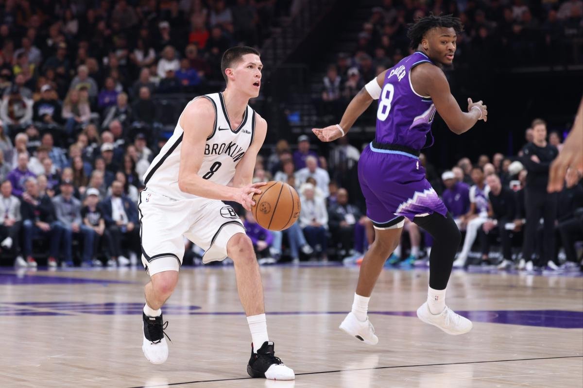 El primer doble-doble de la NBA de Egor Demin logra una victoria contra el Jazz