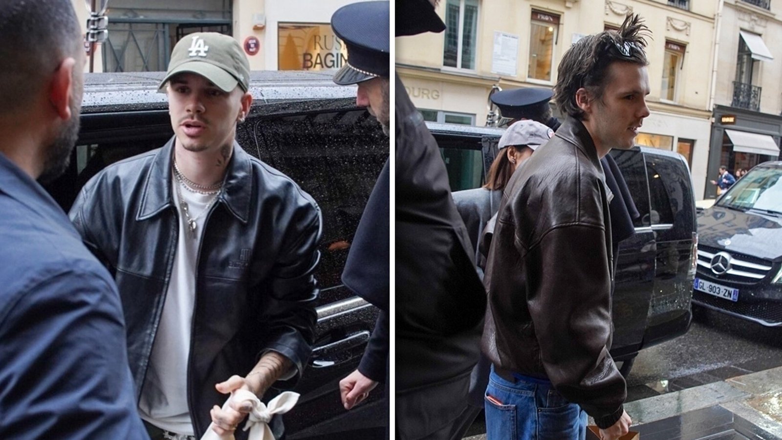 Romeo y Cruz Beckham salen con sus novias a París en medio de un drama familiar