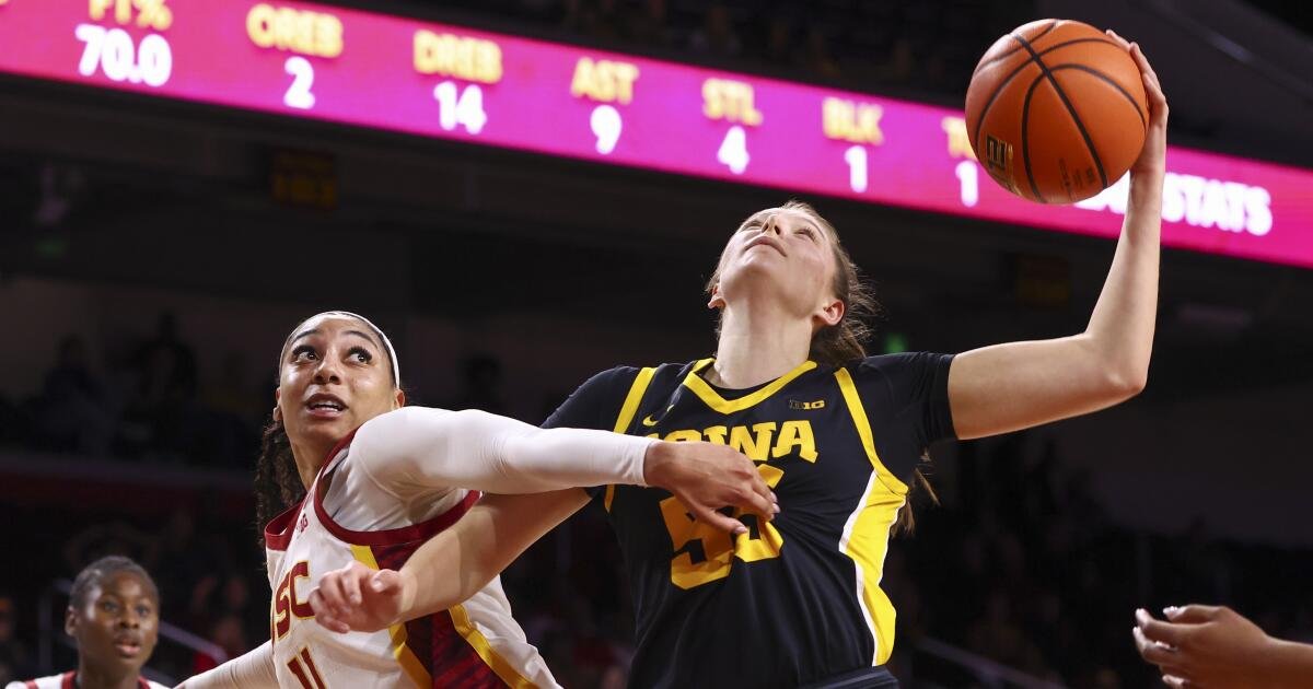 El baloncesto femenino de la USC No. Iowa, clasificado en el puesto número 8, quedó atónito con una gran victoria en el anuncio.