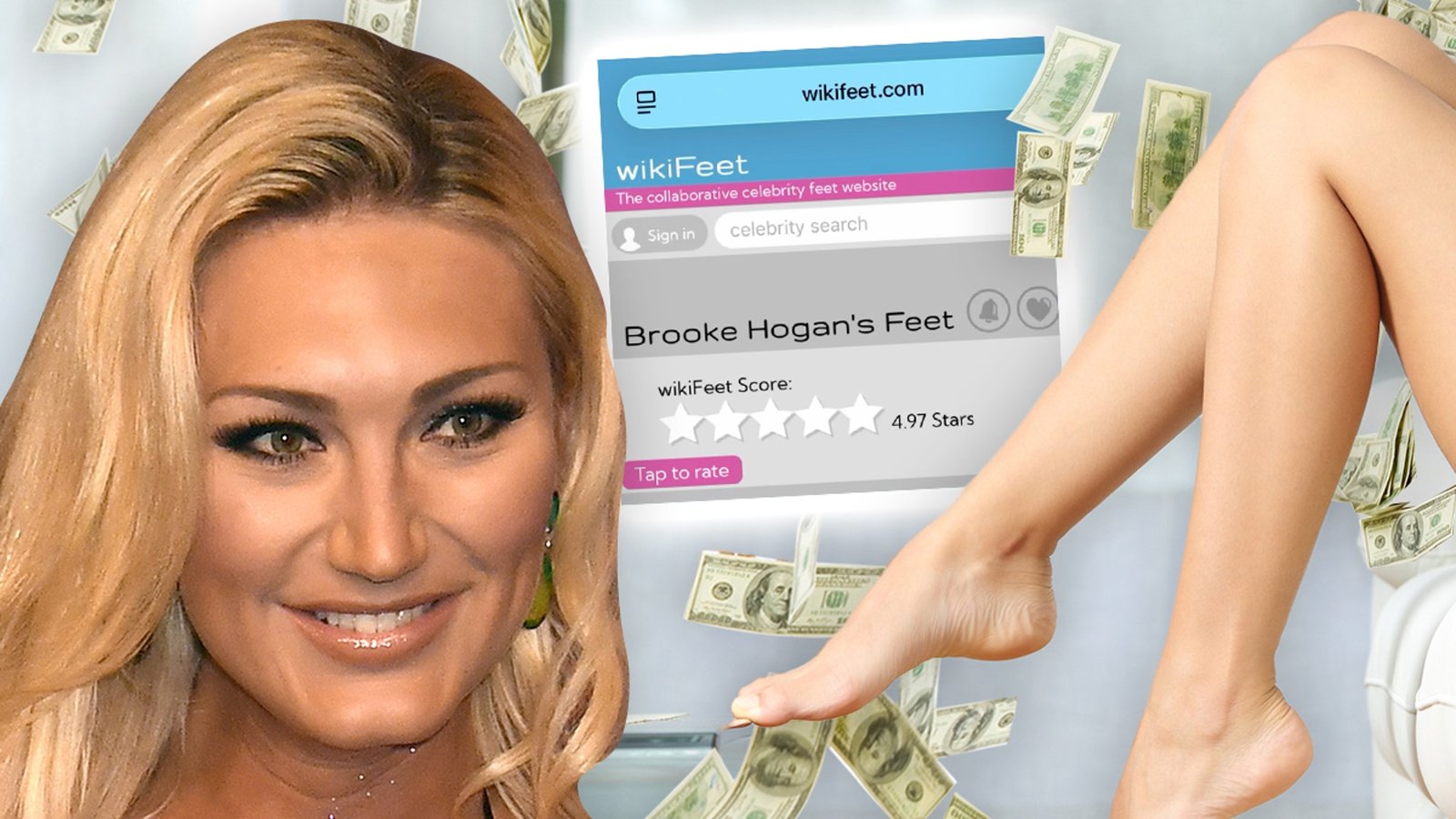 Brooke Hogan obtiene sus cosas de Toys With Foot Fetish Modeling