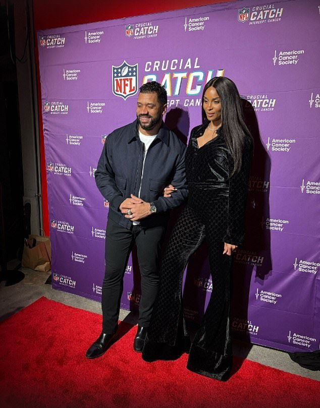Ciara apoya a su esposo Russell Wilson en el primer evento público desde que la estrella de la NFL Jeffrey Epstein apareció en The Files