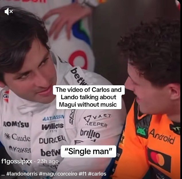 Lando Norris ‘se separa de su novia modelo’: Imágenes filtradas muestran al campeón mundial de F1 Magui Corseiro diciéndole a su rival que es ‘un hombre’ después de que le preguntaran sobre su relación