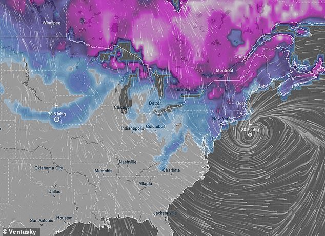 Otra enorme tormenta invernal azotará Estados Unidos en «sólo unas horas», trayendo nieve, fuertes vientos e inundaciones devastadoras.